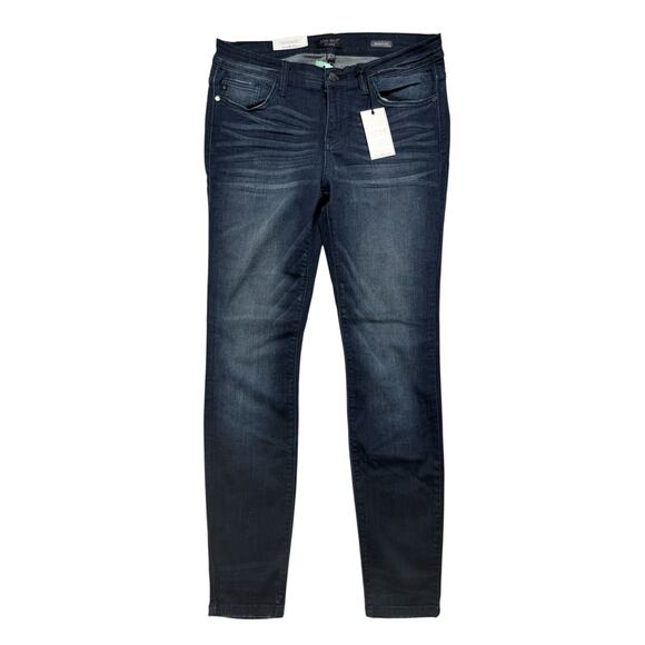 Judy Blue Denim - JUDY BLUE *NEW* Peter Skinny Dark Indigo Wash Jeans Size 13 / 31 Stretch